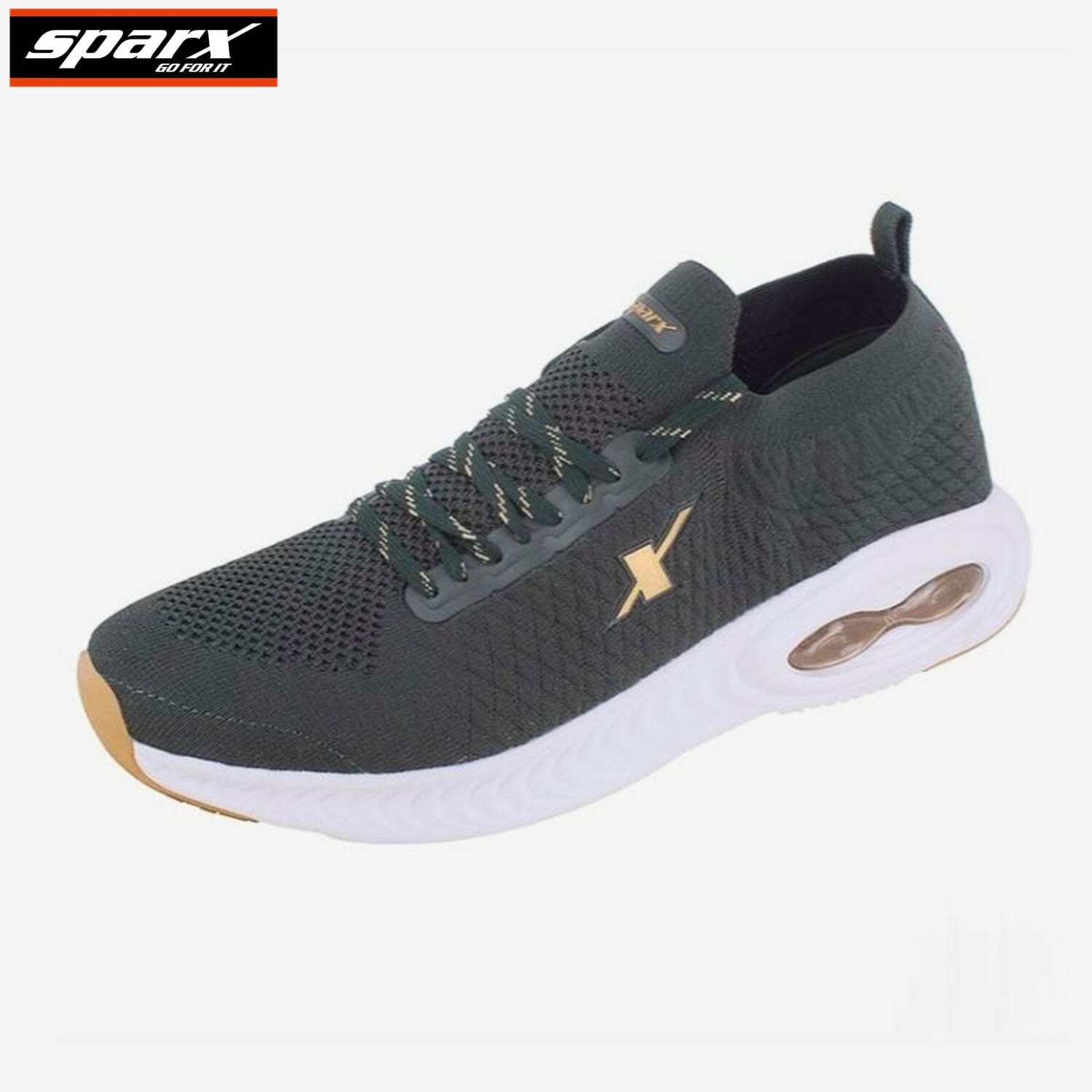 Sparx Sport Shoes For Men SM-775 Ft.Green/Gold