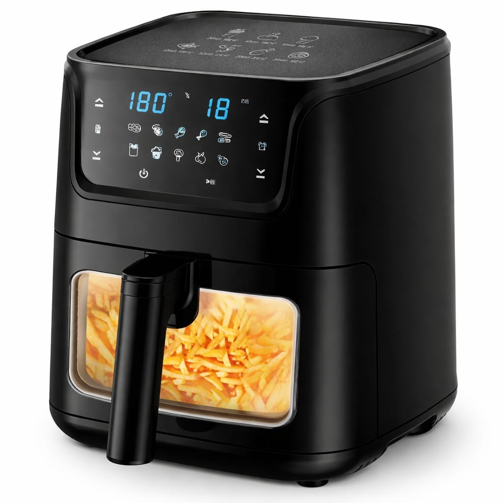 Yasuda 6 Liters Digital Air Fryer with Transparent Display Window YS-AF601