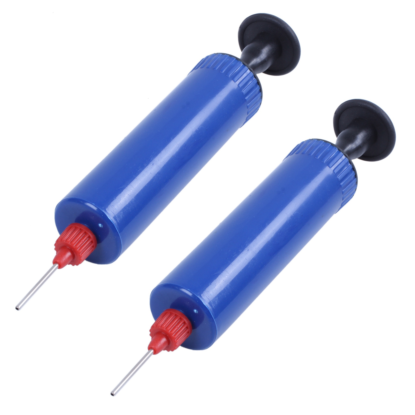 FORIDE 2X Football Soccer Inflatable Ball Hand Air Pump with Needle Blue