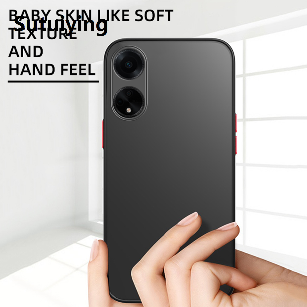 Sutuiying Case For OPPO A38 4G Cover On Orro Opo Appo A18 Capas Shockproof Phone Back Bumper Matte Translucent Coque funda OppoA38 4G A 38