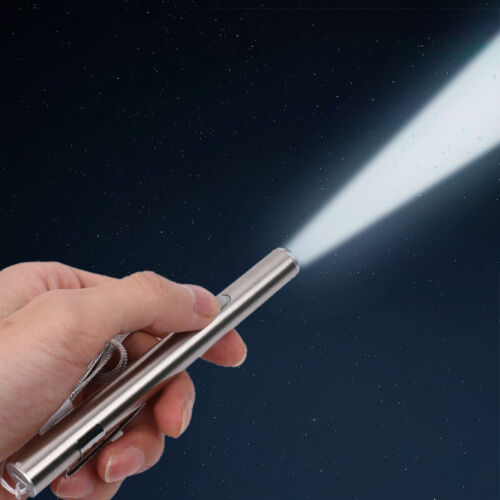 Round Moon Shaped Light Stainless Steel Torch for Medical Students, Doctors, Hunting, Camping, Fishing, Hiking, Traveling, Climbing