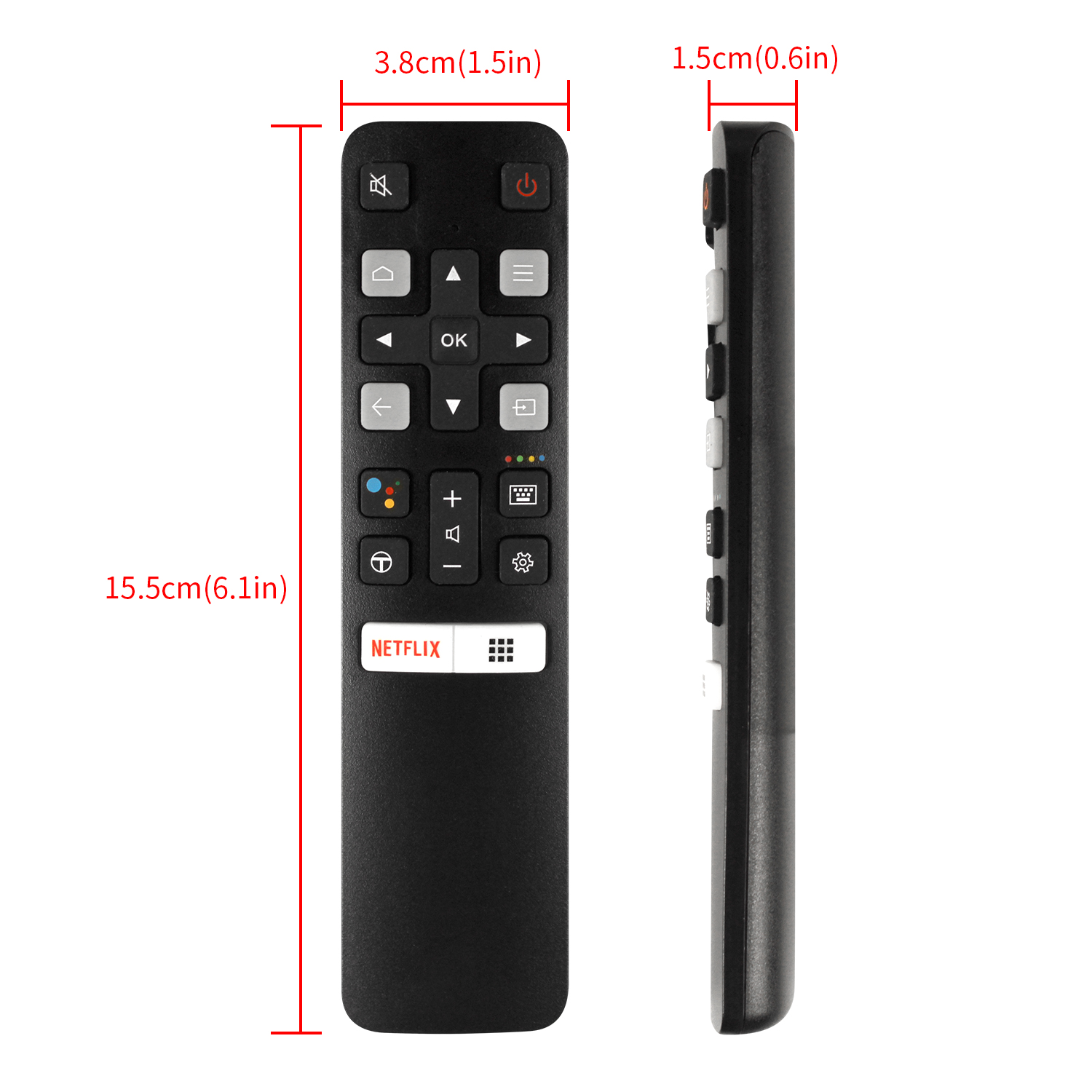 NEW Universal Replacement Remote Control RC802V FMR1 Replacement forTCL TV 65P8S 49S6800FS 49S6510FS 55P8S 55EP680 50P8S 49S6800FS
