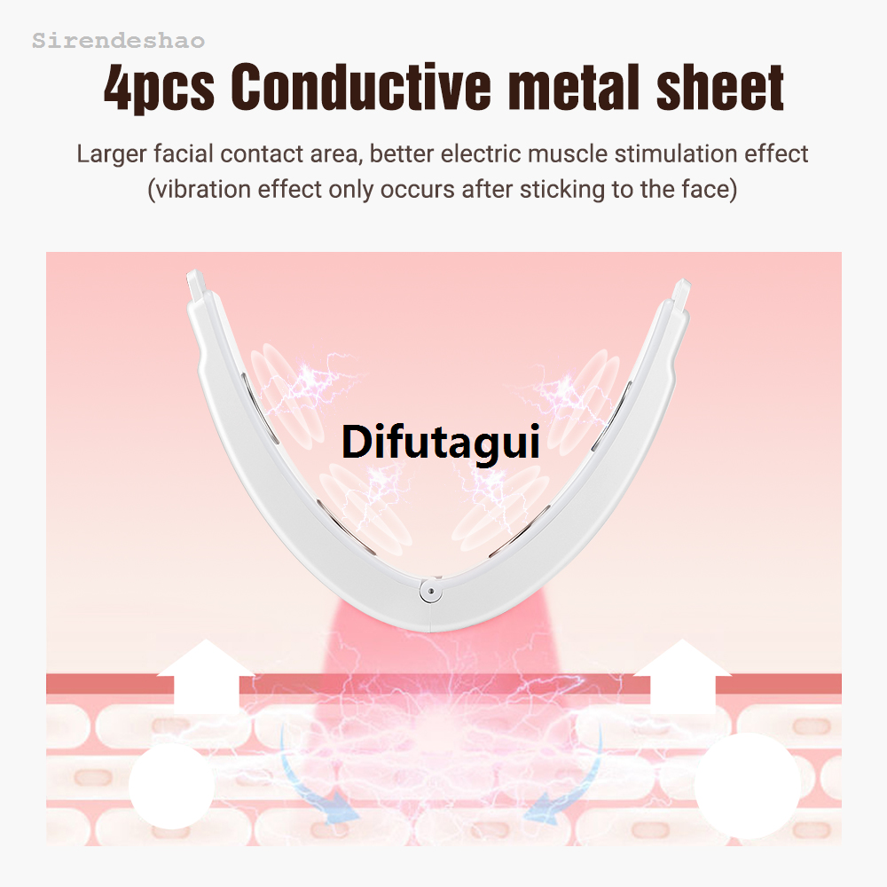 Difutagui Multifunctional V Face Slimming Device Double Chin V Shape Lift Bargain New style price Belt Hot Compress Face Vibration Massager With Remote Control