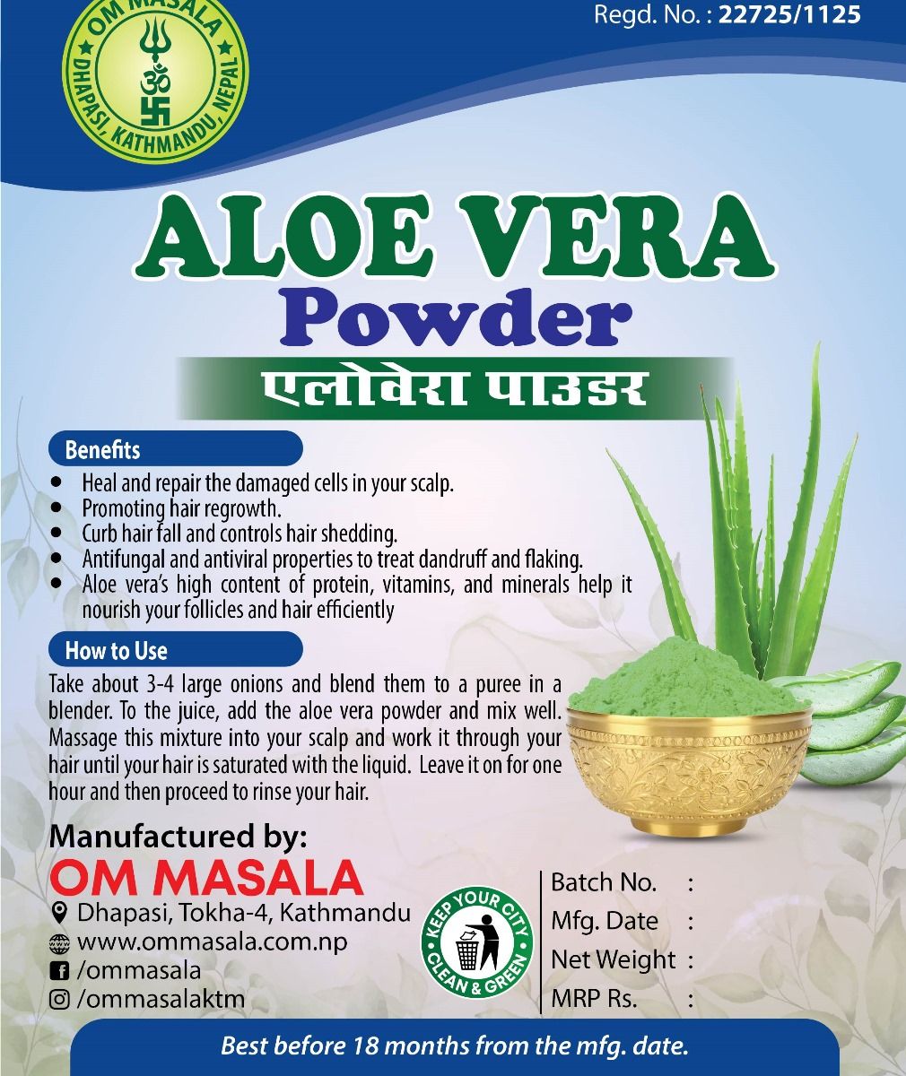 Aloevera Leaf Powder for Hair & Skin Care -100 grams