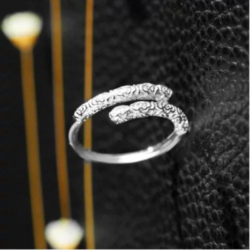【New arrivals】Ring Couple's Gold Hoop Wukong Gold Hoop Fashion Tail Ring Personality Curse Women's