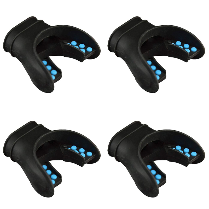 LKPCIGCXM 4X Snorkel Mouthpiece Regulator Diving Mouthpiece Universal Accessory Replacement Scuba Silicone Respirator Blue