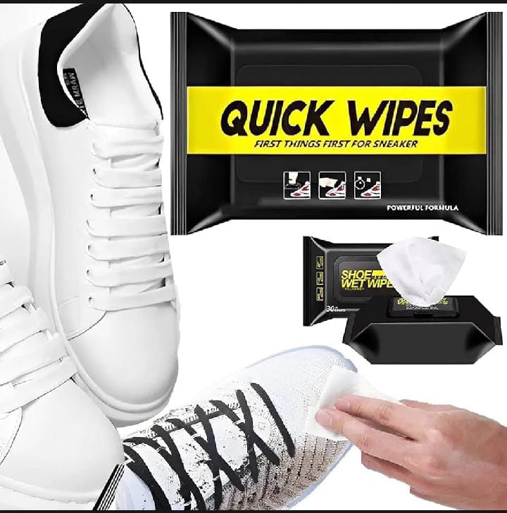 Shose Wipes 1 Pack of 80 pec Instant sneaker cleaning Shoe Cleaning Wipes sports, leather, canvas shoe Cleaners