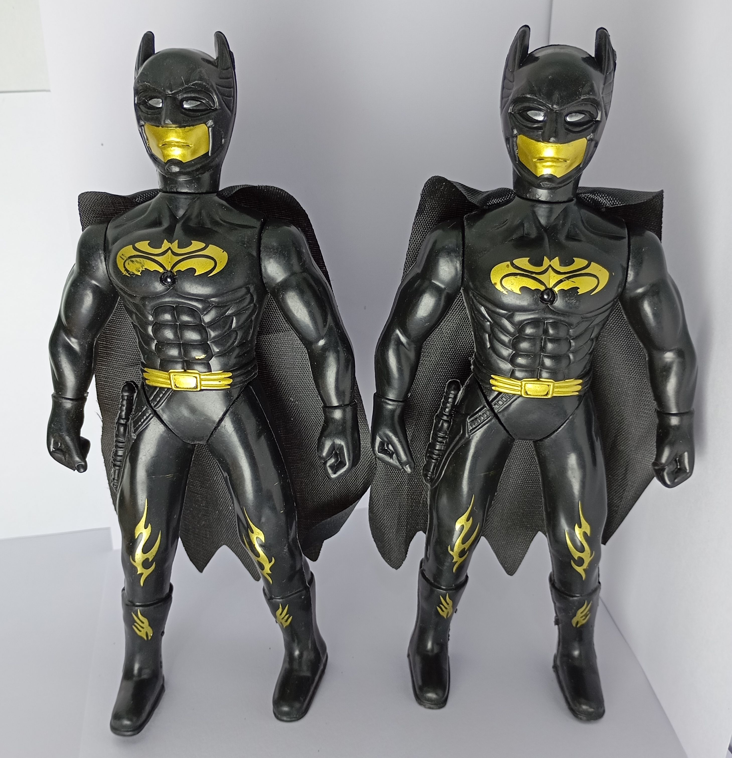 Sold By Watch House || Combo Pack Action Figure Batman Best Quality Plastic Material Hand & Leg Moveable Batman Toy 2 Pcs