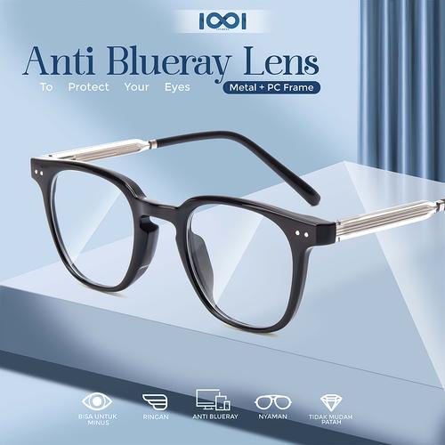 Unisex TR Full Rim Anti-Blue Light Glasses with UV Protection and Anti-Scratch for Gaming, Reading, TV, Laptop, PC, Driving - New. Metal + PC Frame. Anti Blue Ray Lens. Protect Your Eyes.