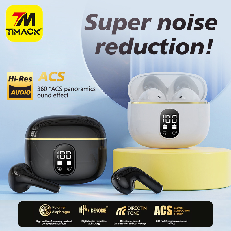 Bizzy Timack® Original X87 AirPods_Pro Bluetooth Earphones TWS Wireless Headphones with LED Display Stereo Headset Touch Control Earbuds Noise Reduction Bluetooth Handfree for all cell phones