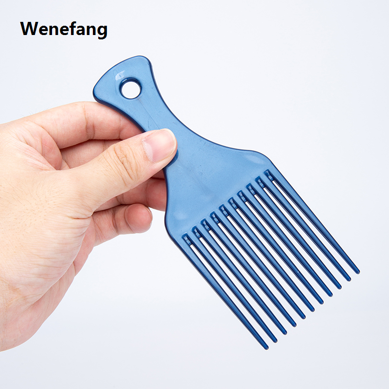 Wenefang 1pcs Professionl Men's Oil Head Comb for Hair Wide Teeth Fork Hairbrush New Detangling Comb Home Salon Barber Hairdressing Tools