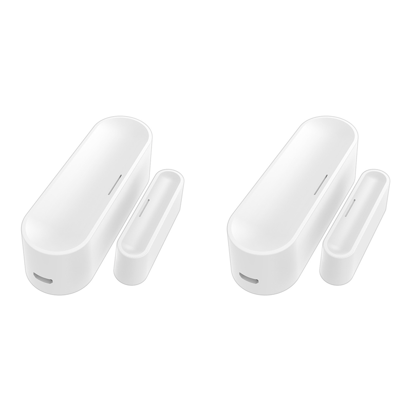 Pullhee-2X Tuya Matter Thread Door Window Sensor USB Powered Smart Home Wireless Detector Work with Alexa Home