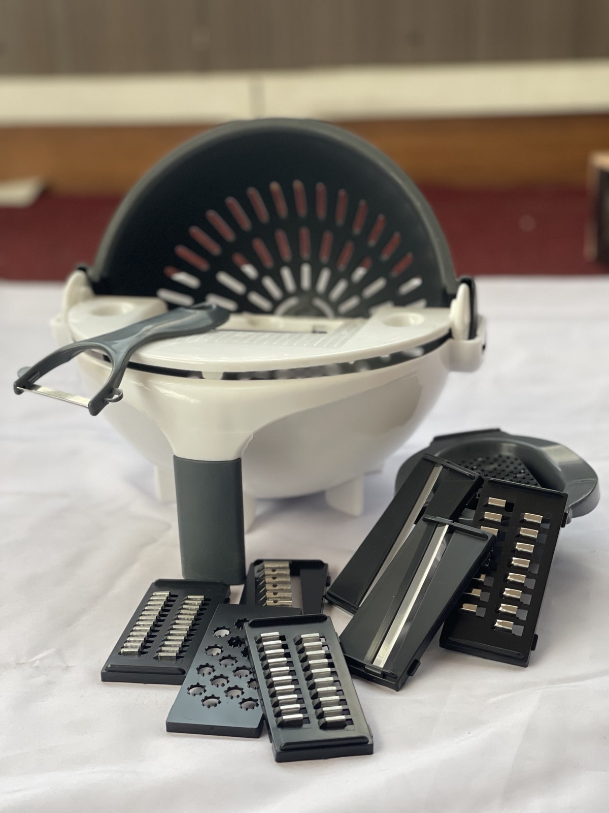 Multifunctional Rotate Vegetable Cutter With Drain Basket Kitchen Veggie Fruit Shredder Grater Slicer Drop Shipping