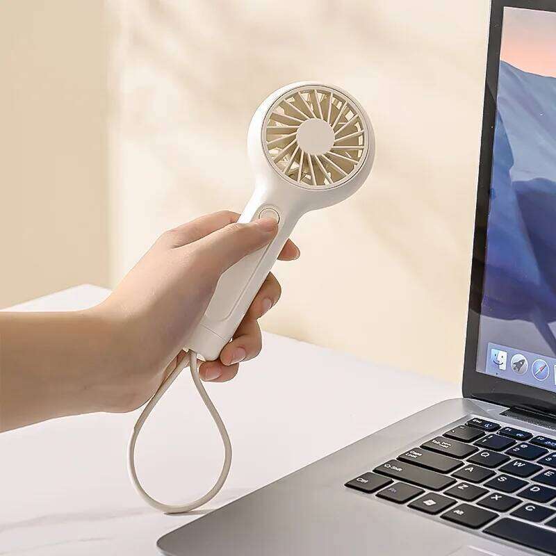 Mini Fan Powerful Handheld Rechargeable Portable 3 Speeds Lightweight Small Kid Girl Women Cute Travel Outdoor Indoor Commute