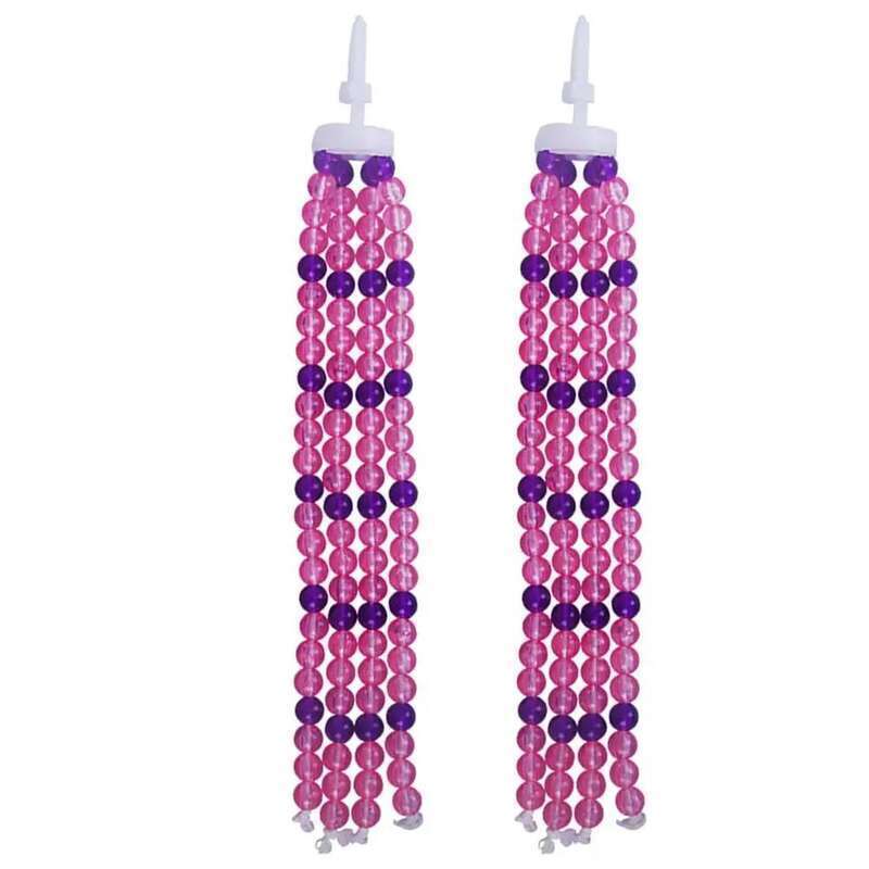 2 Pair Pink Bike Handlebar Streamers Scooter Decorations Kids Bicycles Tricycles Baby Carrier Accessories Glossy Durability