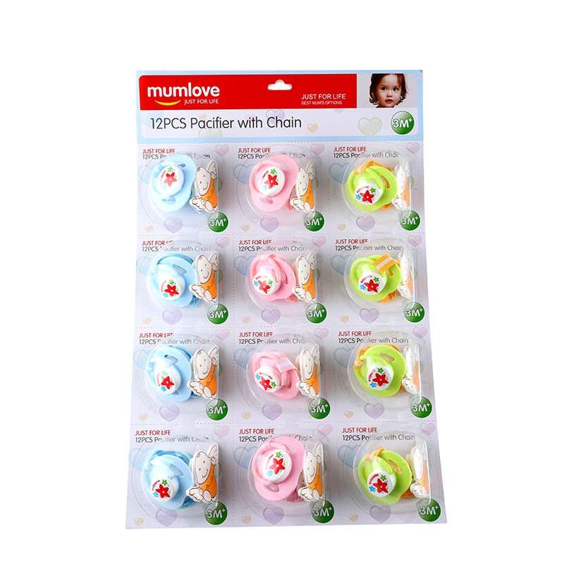Mumlove 1pc Cotton Pacifier With Chain Pa-52