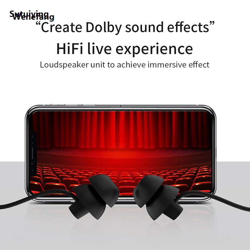Wenefang Sutuiying High Quality ASMR Sleeping Earphones Stereo HIFI Heavy Bass Silicone Sales promotion 2025 Headsets 3.5MM AUX/Type-C In-Ear Wired Invisible Earbuds