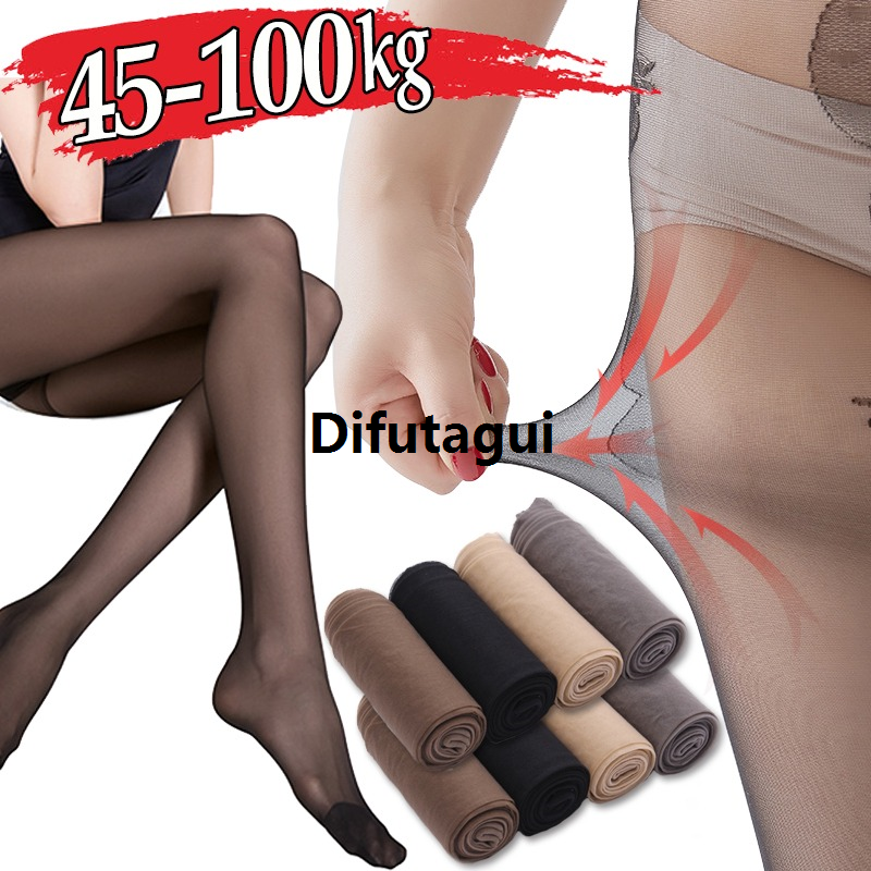 Difutagui Transparent Wear-resistant Lady Pantyhose Plus Size Ultra-thin Fifty percent discount Nylon Stocking Women Tights High Waisted Elastic Slim Pants
