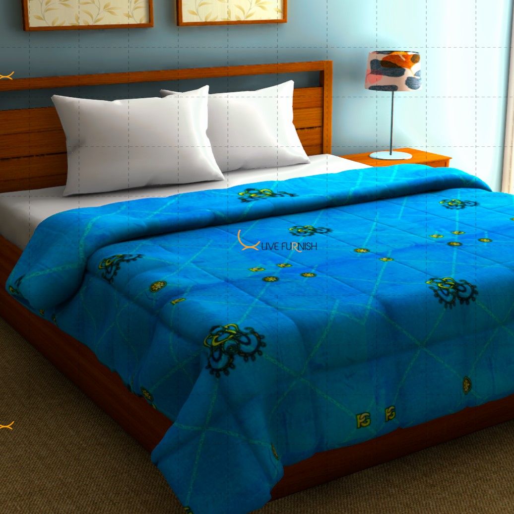 3D Printed Double Bed Super Soft Fleece Blanket