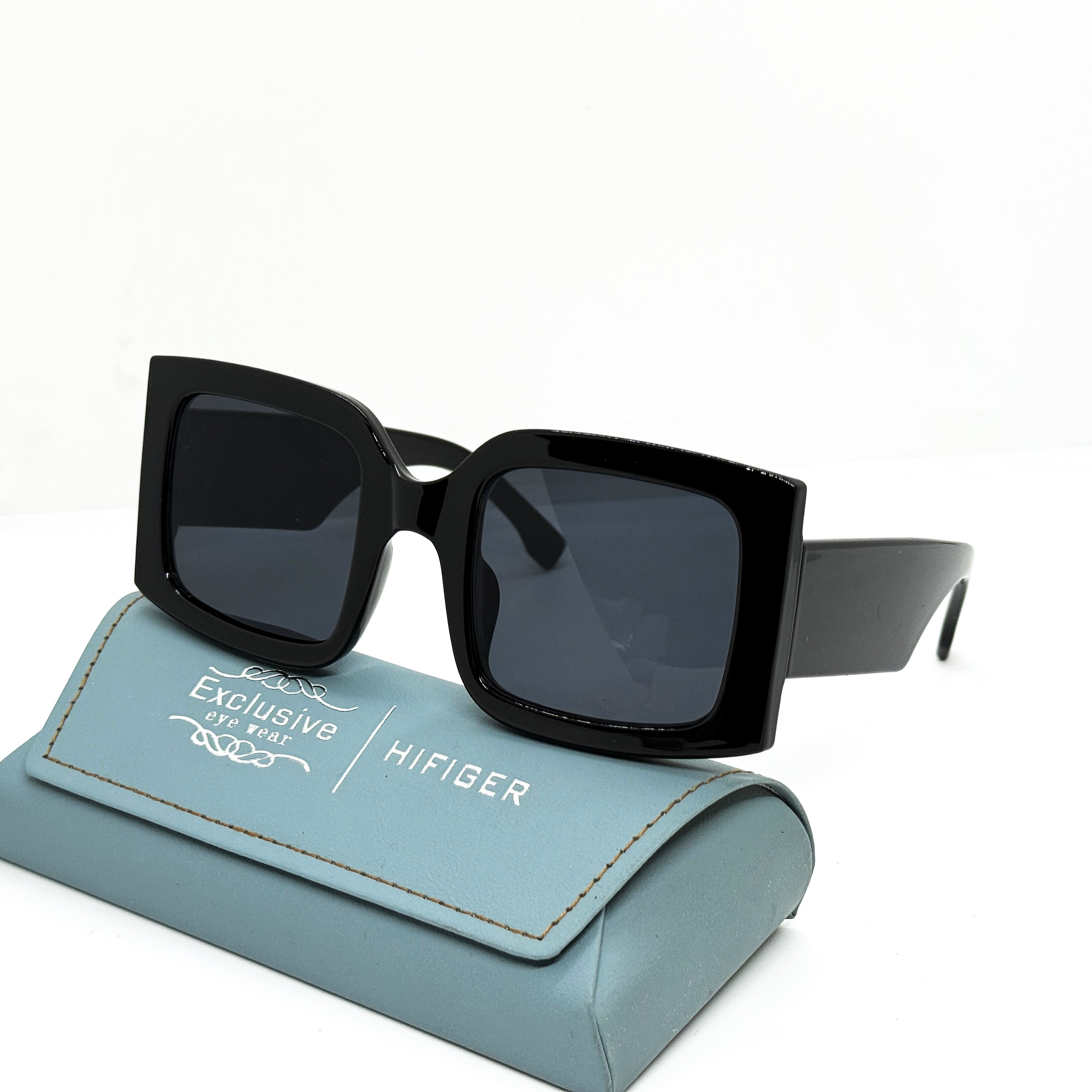 Peter Dreamer New Oversized Square Black Sunglasses with Thick Frame for Women - Trendy Korean Eyewear