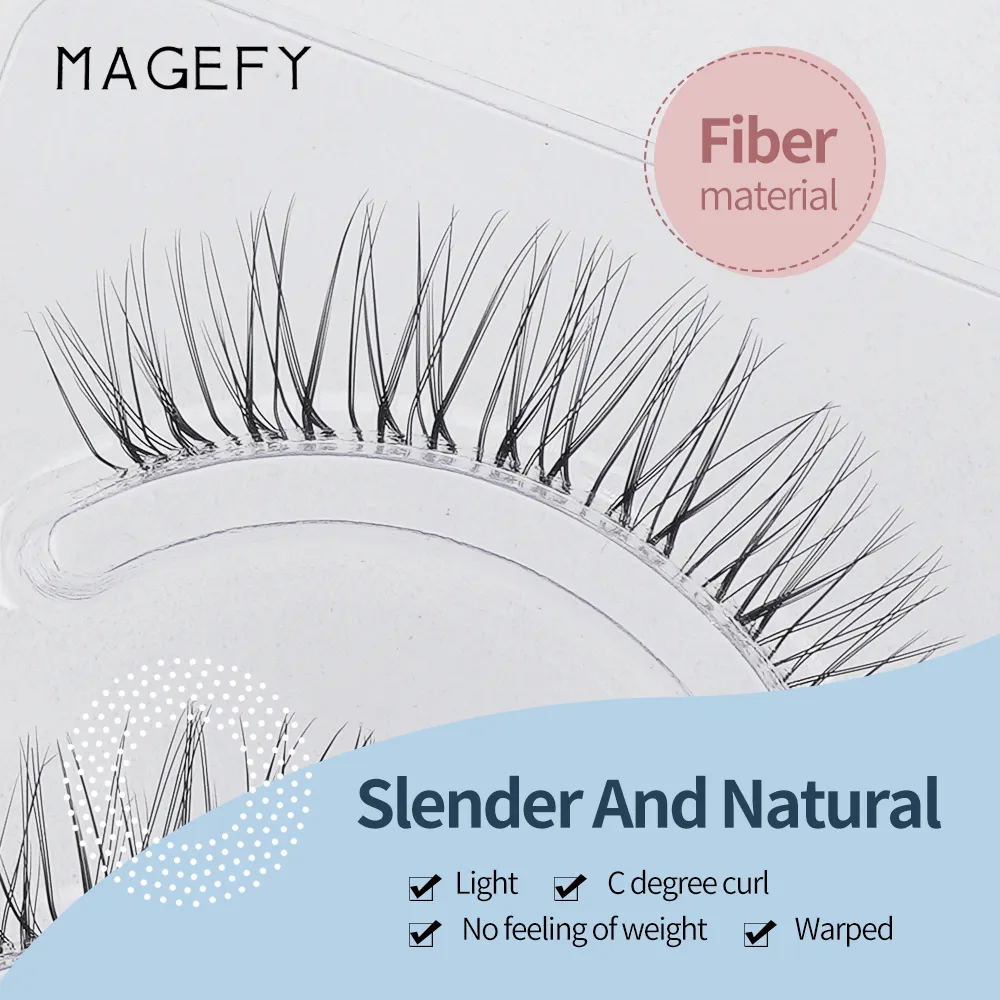MAANGE MAGEFY 5 Pair Natural Eyelash Extension Complete Set Hand-made Imitated Mink False Eyelashes MGY7215