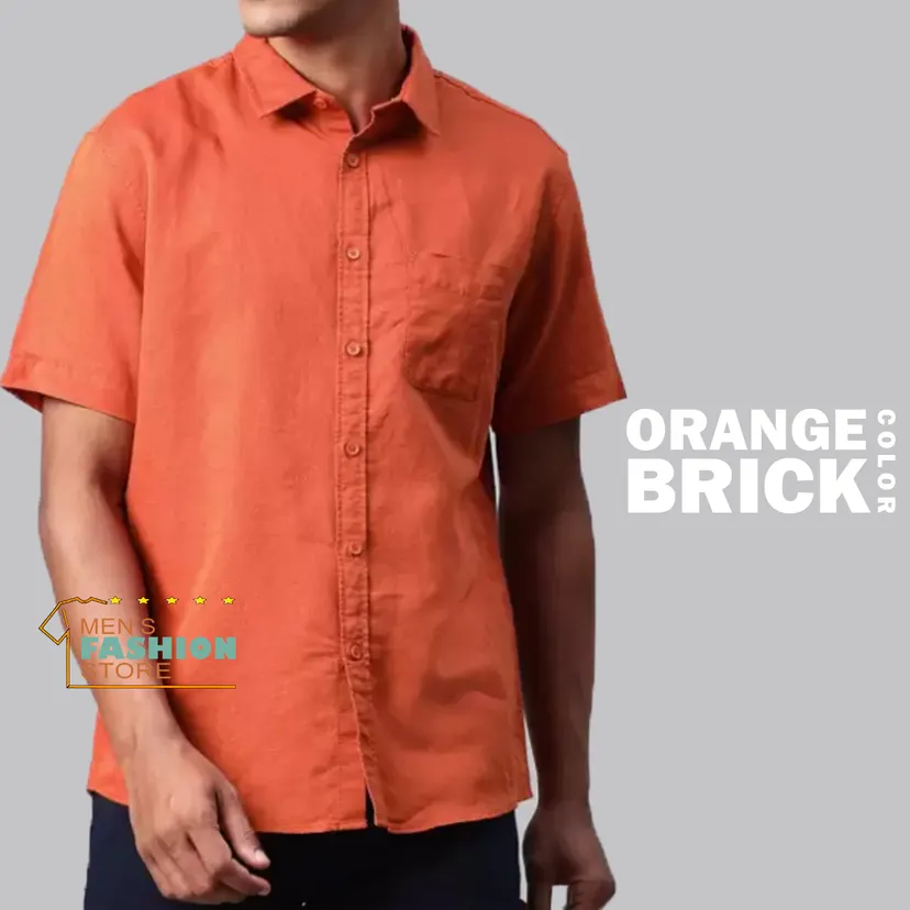 Linman NEW Plain Mans Short Lenge (No Hot Selling ) 100% Cotton Formal Mens shirt