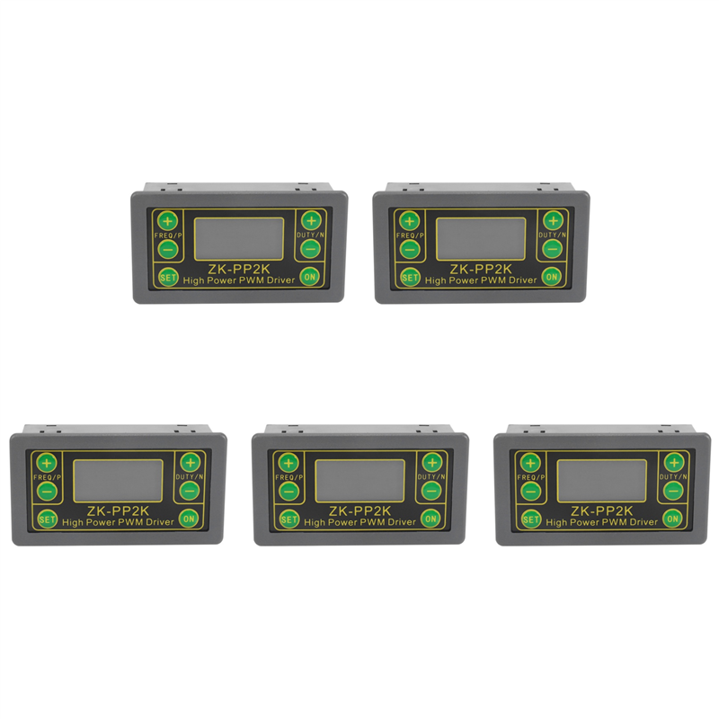 fasdaga 5X -PP2K PWM DC 3.3-30V 12V 24V Motor Speed Controller Regulator 8A 150W Adjustable LED Dimmer Pulse Frequency Duty