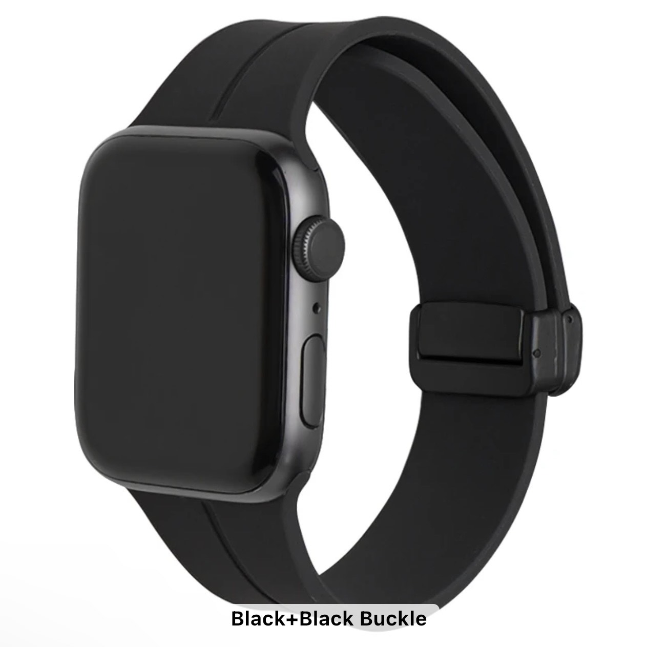 Silicone Fold- Over Magnetic Clasp Watch Band For Apple Watch 45MM 44MM 42MM 49MM luxury Adjustable Loop Soft Sport Strap for iWatch Series 8 7 SE 6 5 4 3 2 1 159 / 255