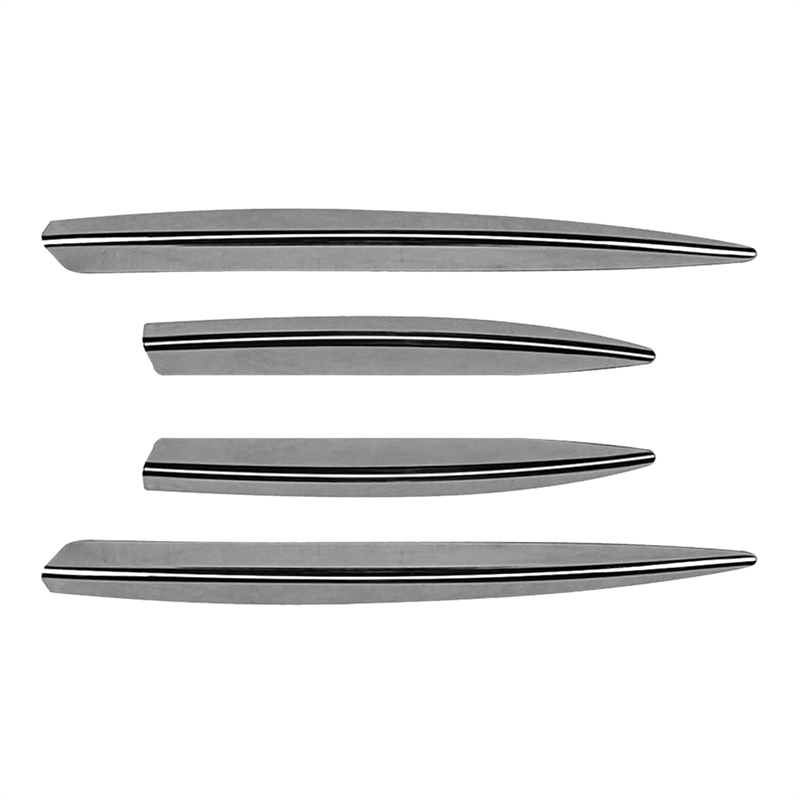 Silver Plating Front Bumpers Lip Front Grille Trim for A Class W177 A180 2023+ 2018+ Car Spoiler Sticker Parts