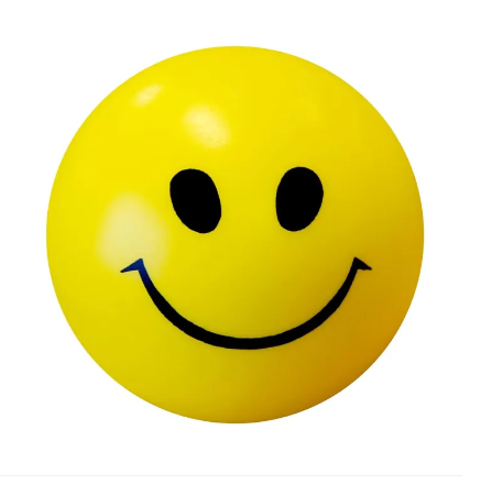 Stress Reliever Smiley Ball Squeeze Ball for Hand Strengthening Hand Grip - Stress Relieving Balls