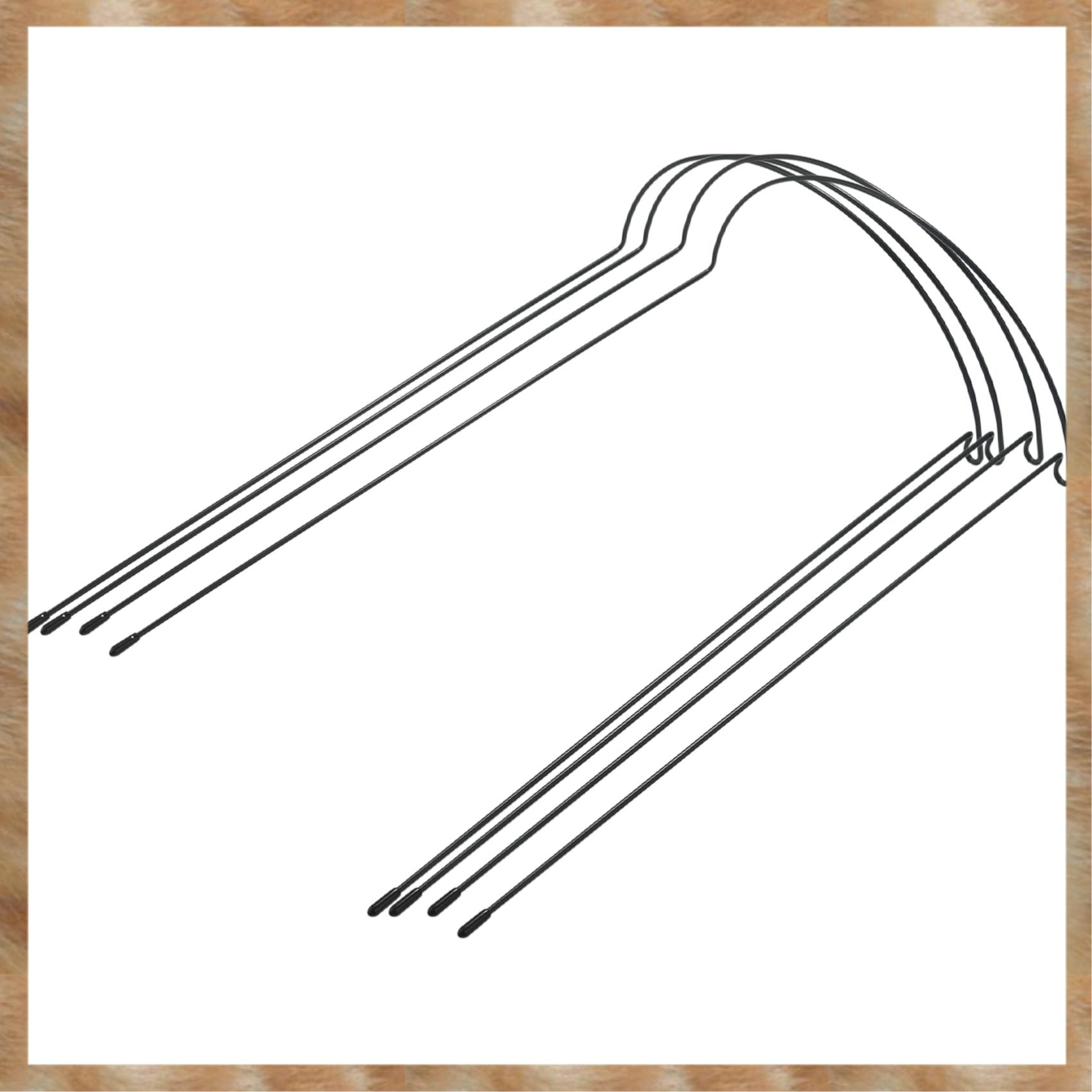 Kqueebee 4 Pack Plant Support Stake Metal Garden Plant Stake Green Half Round Plant Support Ring Plant Cage Plant Support