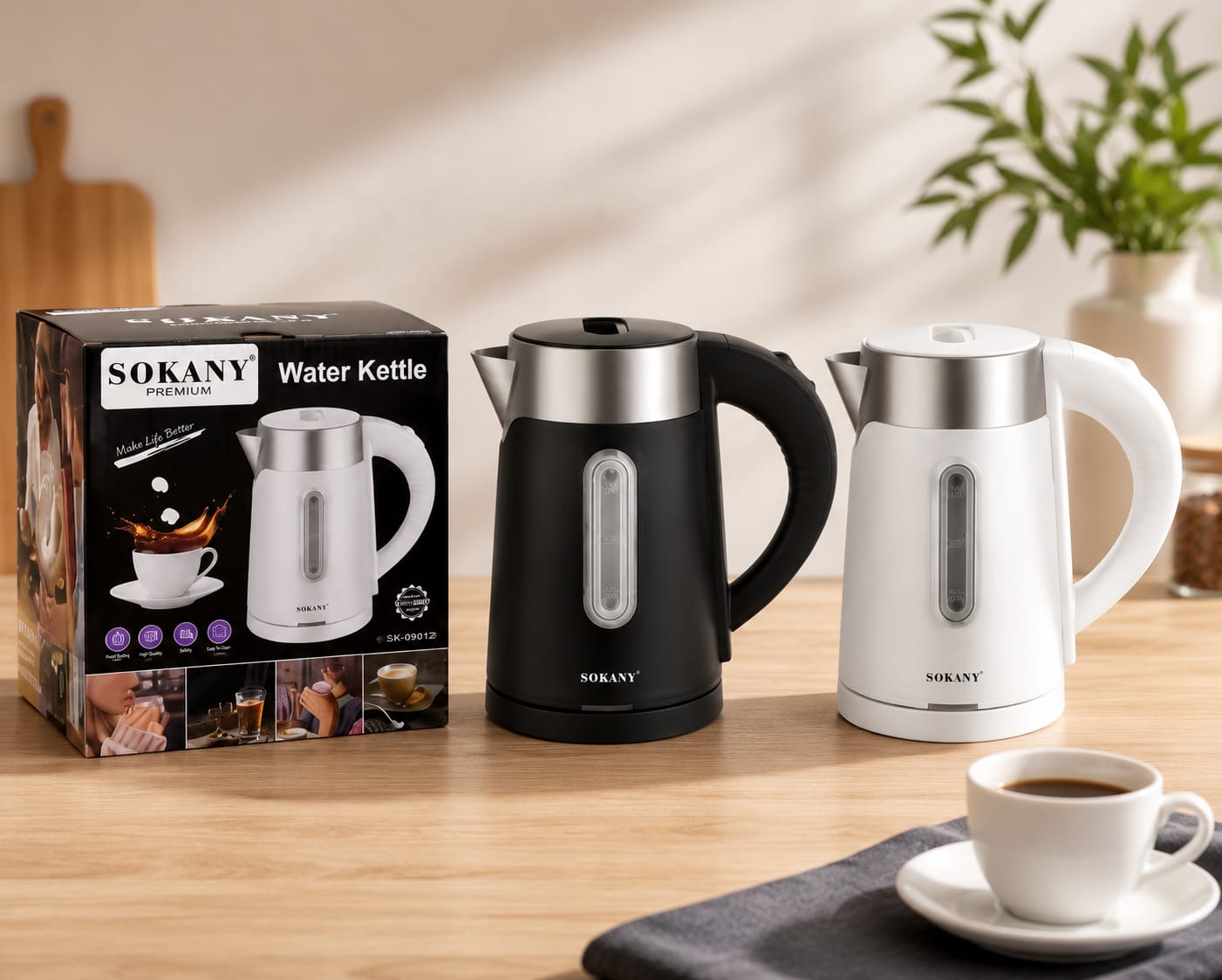 SK-0808 Smart Electric Kettle 1L - Stainless Steel Water Boiler for Tea, Coffee & Milk | 1200W Fast Boil, Auto Shut-Off, BPA-Free, Thermal Insulation Samovar
