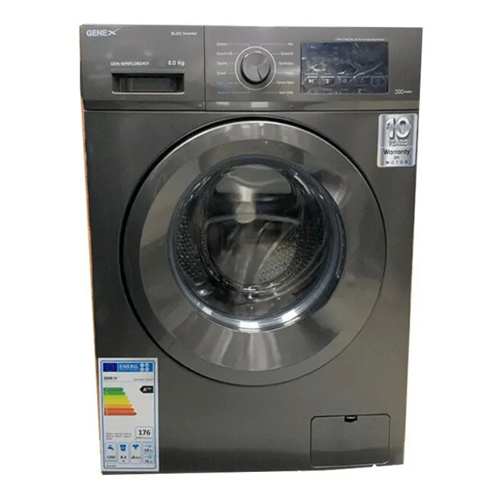 Genex 8kg Front load Washing Machine GEN-WMFL-082401