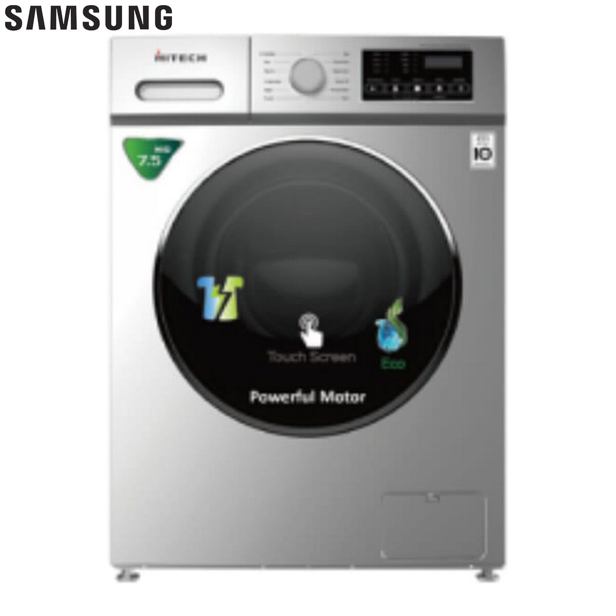 Samsung Grey Al Ecobubble Washing Machine 12 kg (WW12TP94DSX/SP)