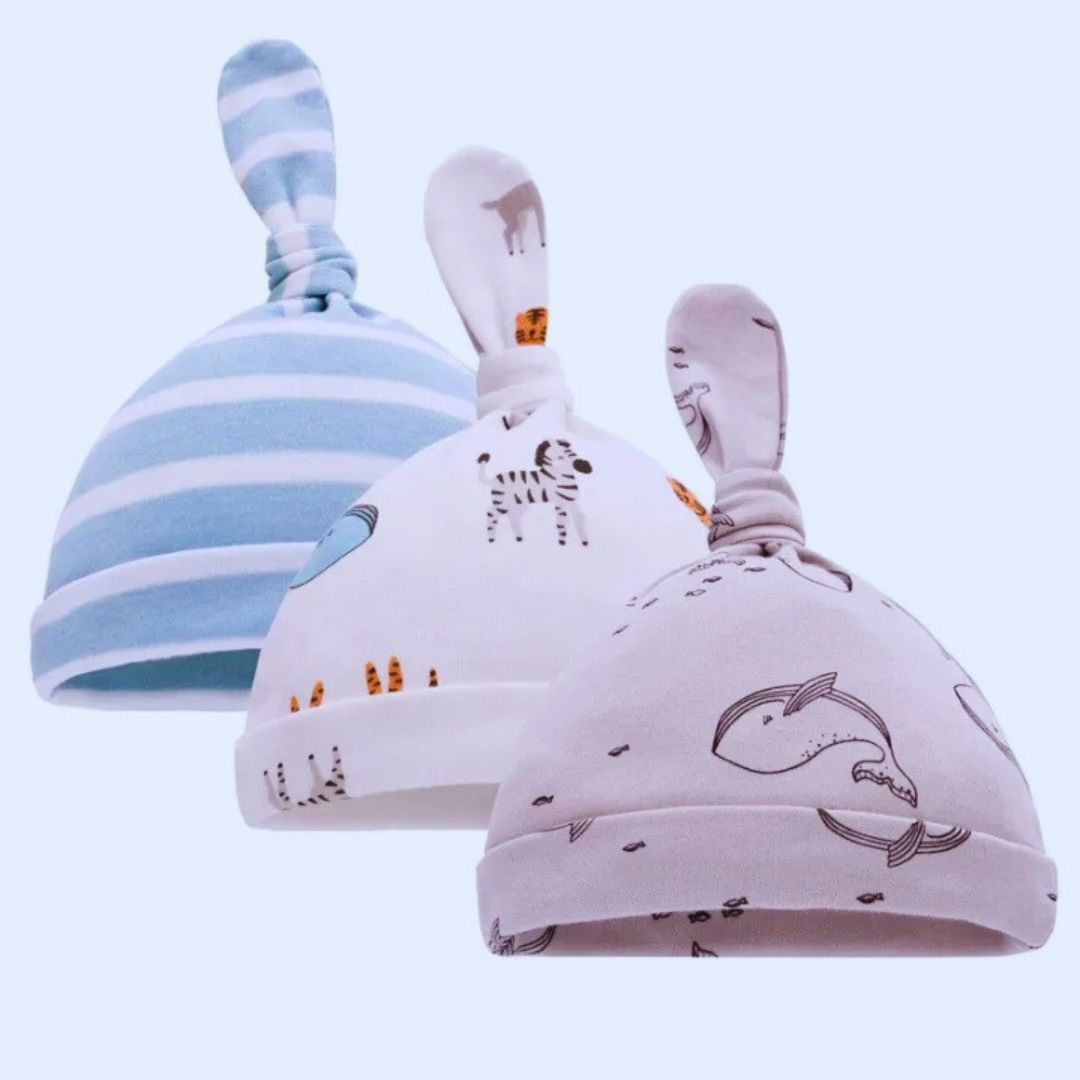 Baby Hat Cap Cartoon Printed Baby Girl Boy Beanies Bonnet Autumn Winter Hat Baby Accessories Newborn Props 0-6M
