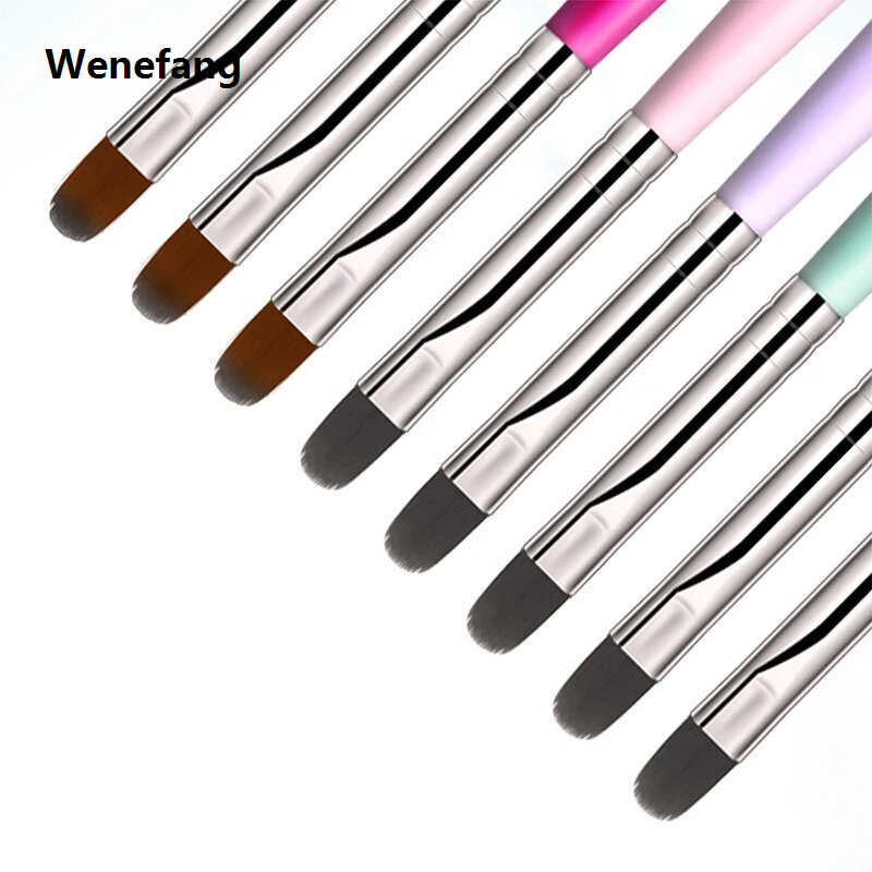 Wenefang 1PC Nails Art Brush Pattern Painting Acrylic UV Gel Extension Builder Coating Phototherapy Pen DIY Manicure Accessories Tool
