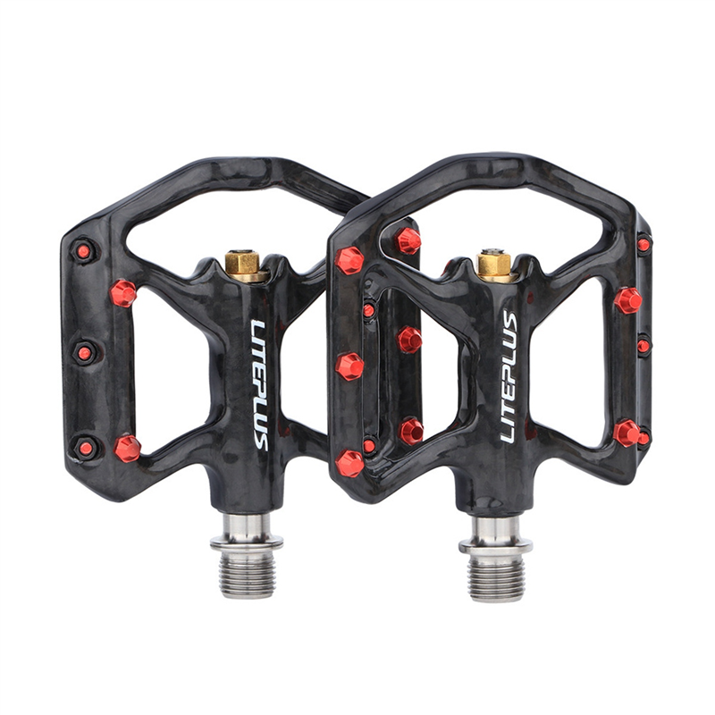 Bicycle Pedal Anti-Slip Ultralight Carbon Fiber Mountain Bike Pedal Sealed Bearing Pedals Bicycle Replacement Spare Parts