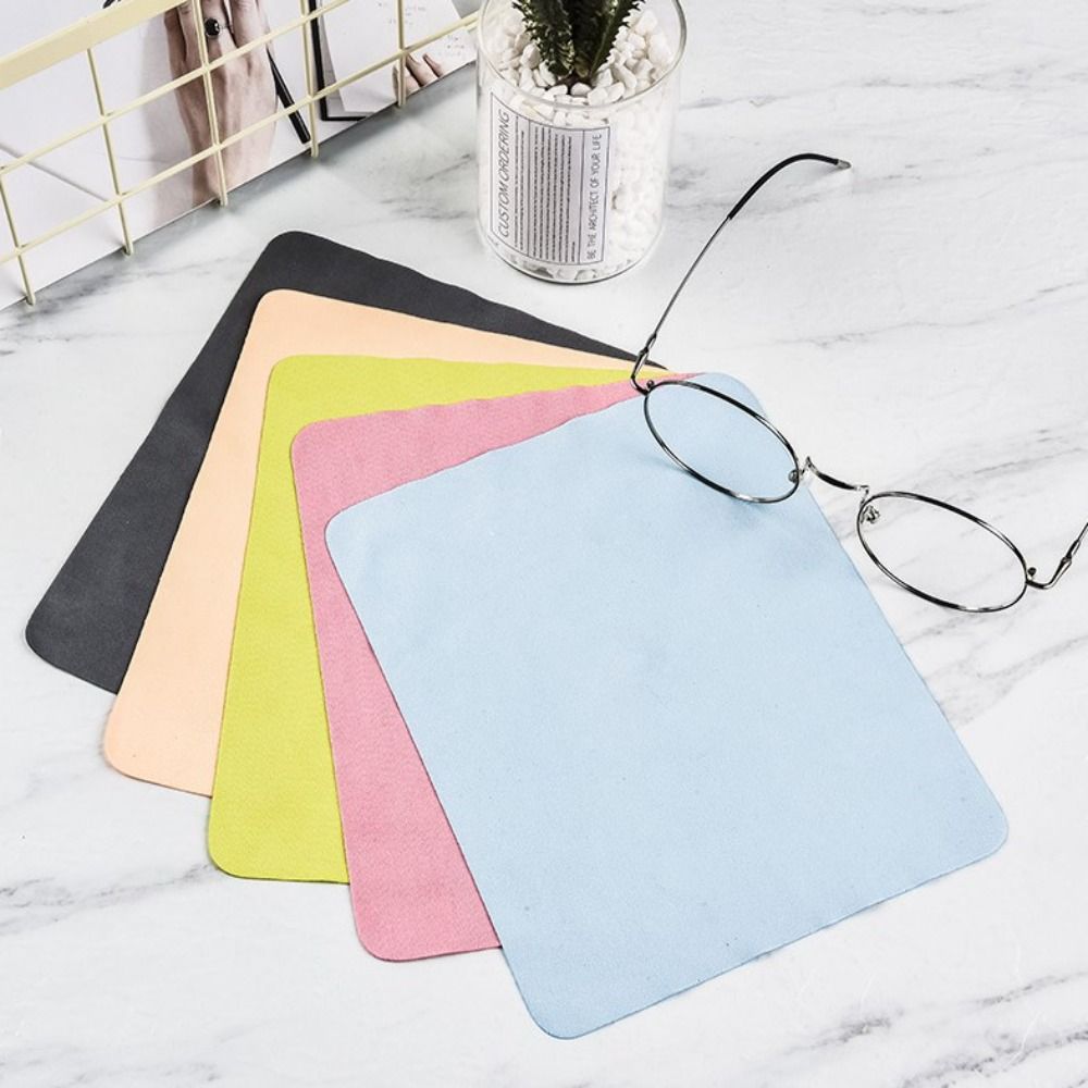 5/10pcs New Eyewear Accessories Glasses Cleaner Superfine Fiber Multi-color Microfiber Cleaning Cloth Suede Lens Cloth Screen Cleaning Wipes