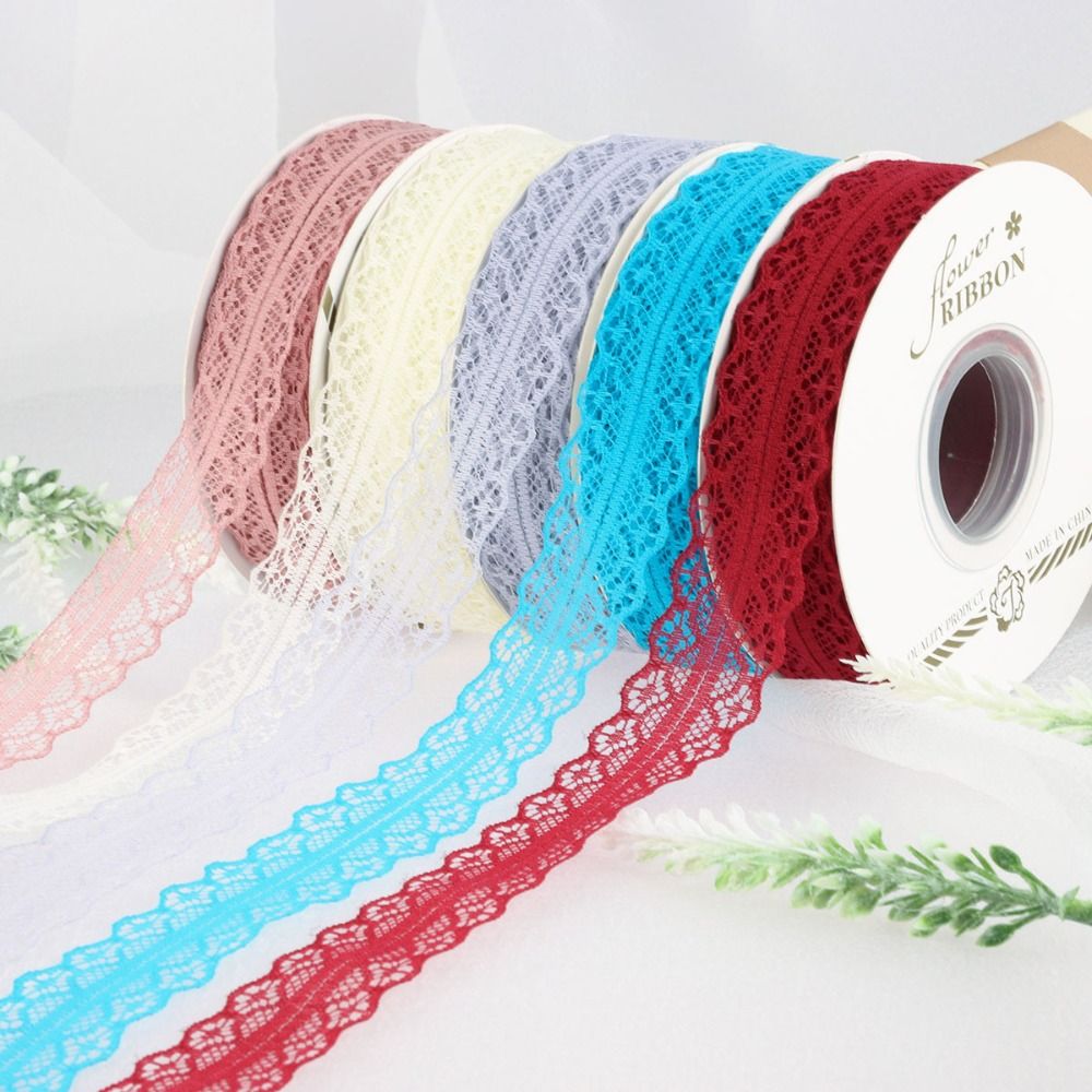 Multifunctional DIY Gift Wrapping Lace Satin Ribbons Bridal Bouquets Handmade Bows Bouquet Ribbons Cake Packaging Shiny Silk Ribbons Party Decor