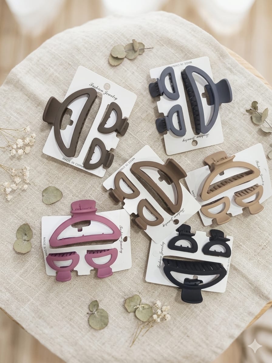 3 Piece Hair Clip Combo Korean Fashion Hair Accessories