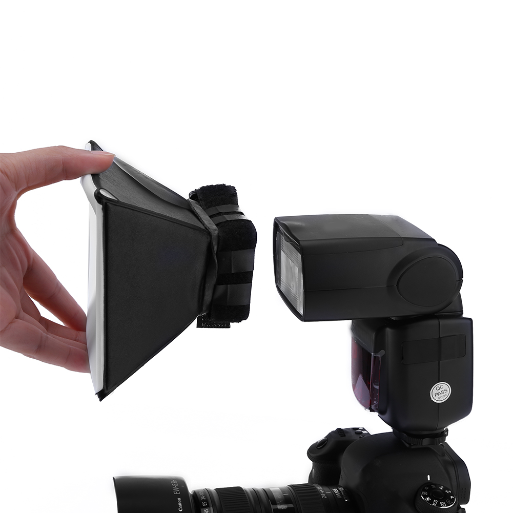 2025 NEW Photography Flash Diffuser Softbox 125x100mm DSLR Photo Diffuser Soft Light Box Foldable Accessories for Canon for Nikon