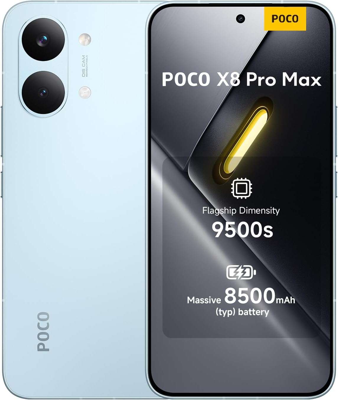 POCO X8 Pro Max, Smartphone 12+256 GB, Flagship Dimensity 9500S, 8500MAH (typ) battery, Ultra-bright AMOLED display, 50MP Light Fusion 600 with OIS