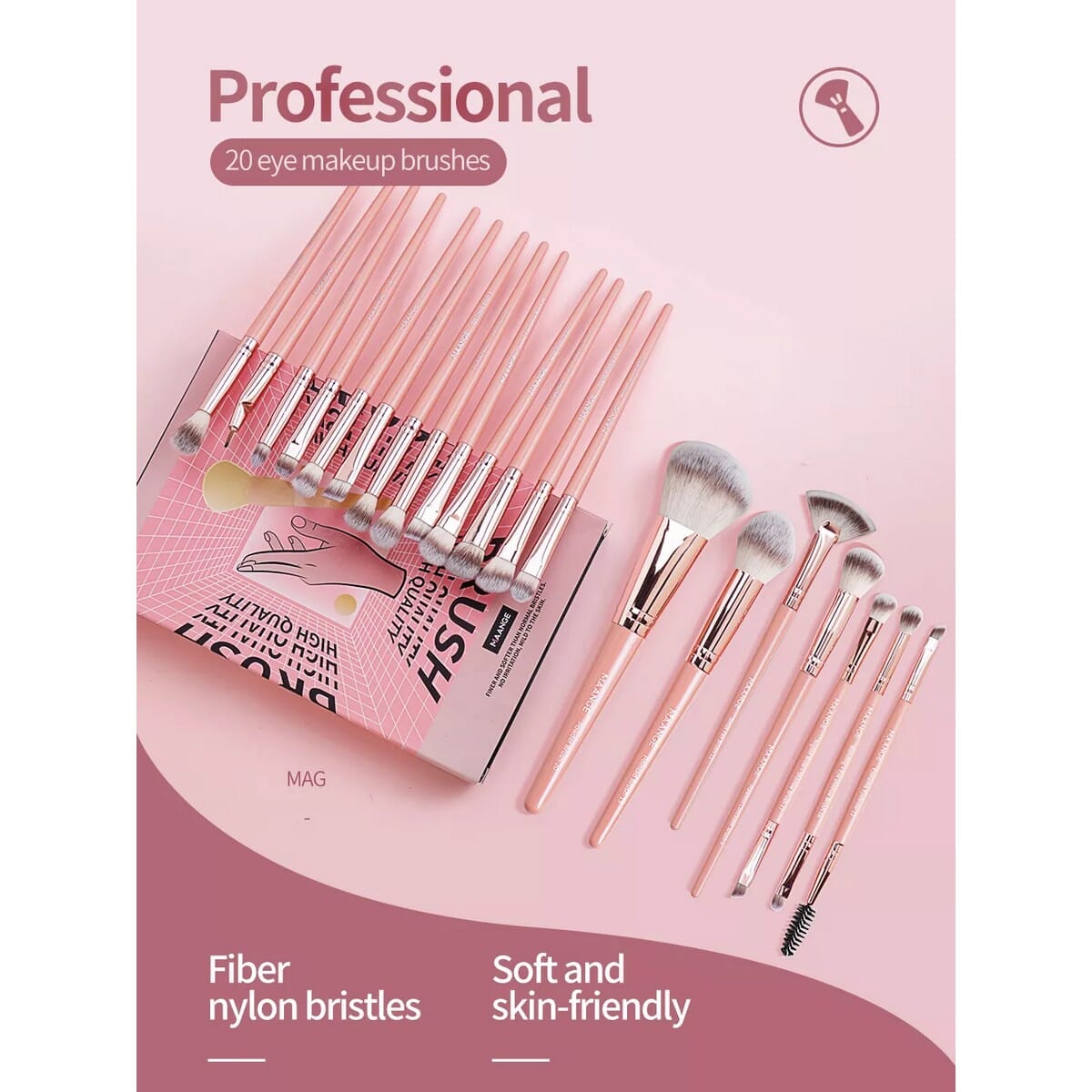MAANGE 20pcs Professional Makeup Brushes Set MAG5748