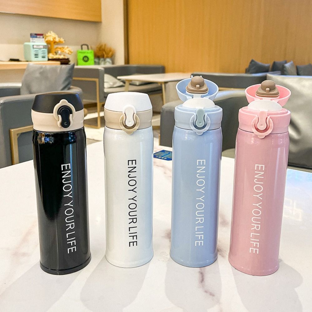 Mini Cute Leak Proof Soup Cup 304 Stainless Steel Thermos Kettle 260ml Hot Drinks Thermos Mug Thermal Water Bottle Water Cup Thermoses Vacuum Flask