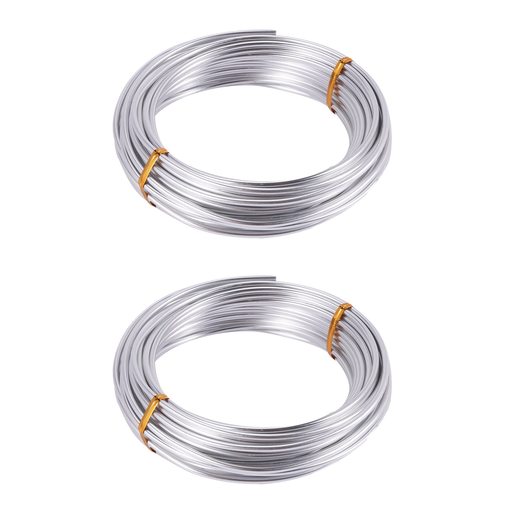 ZOROOM 3X 3mm Aluminium Wire 10M Craft Silver Wire for Jewellery Making Clay Modelling Bonsai and Model