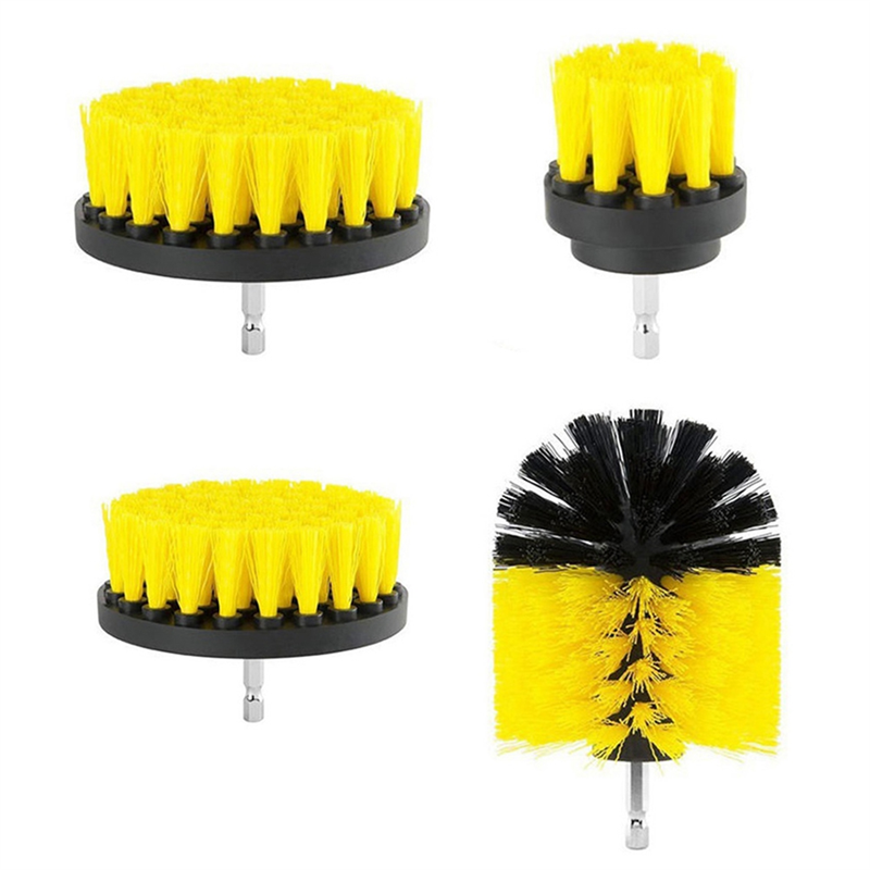 4-Piece Electric Cleaning Brush Kit Multi-Functional Ceramic Tile Space Car Hub No Dead Angle Home Cleaning Tools Easy To Use