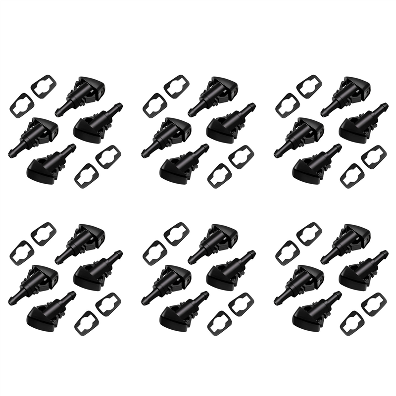 NAMUNY 24 Pack Front Windshield Washer Nozzles Wiper Kit Replacement for Ram 5116079AA,4805742AB,5303833AA