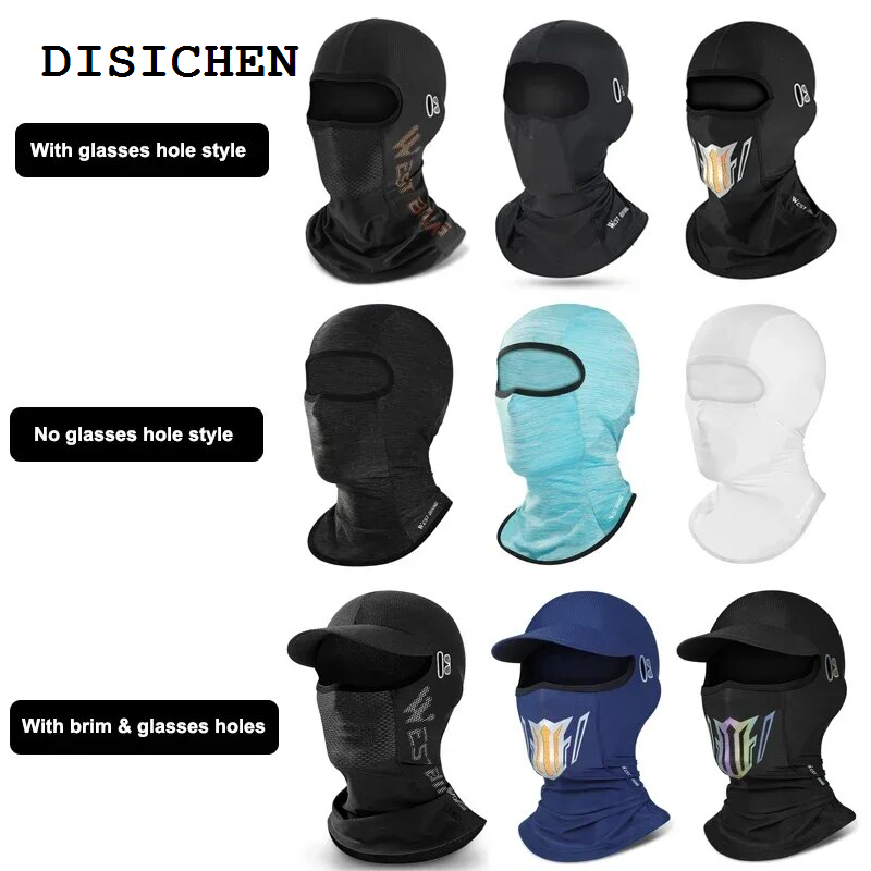 DISICHEN Original WEST BIKING With Brim Men Women Face Mask Summer Cool Fishing Cap Sun Protection Motorcycle Bicycle Cycling Balaclava Travel Hat