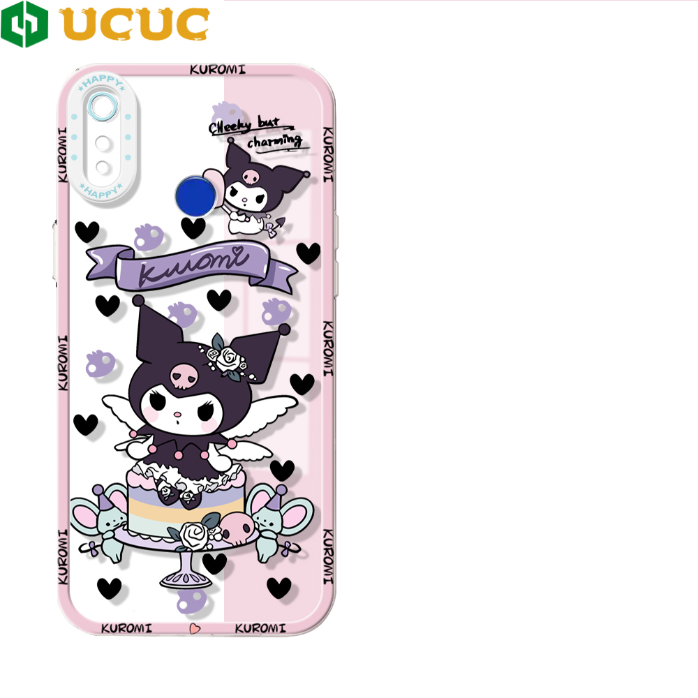 UCUC for Realme 3 Back Cover Cute Kuromi Transparent TPU Ultra Thin Soft Phone Cases