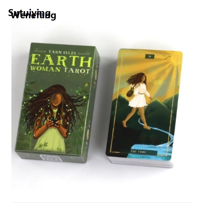 Wenefang Sutuiying Earth Woman Tarot Deck About 10X6cm Cards Games Divination High Quality Bargain price Party Desktop Toy Entertainment Leisure